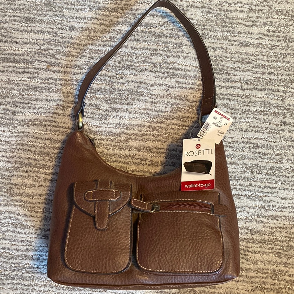 Brand new with tags Brown Rosetti purse